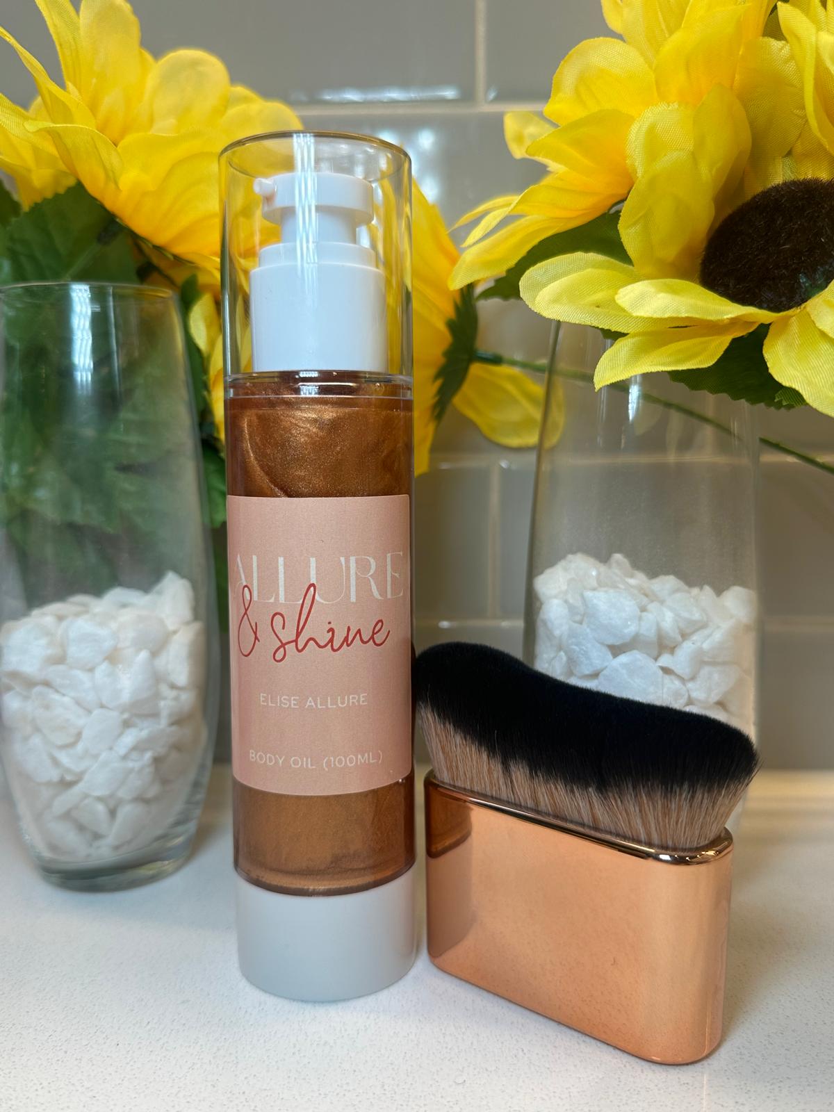 Allure shimmer oil with Brush 100ml