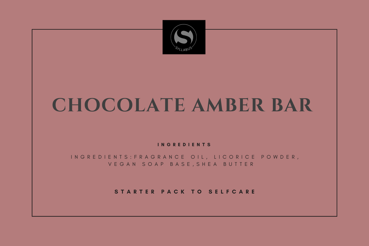 Chocolate amber Bar