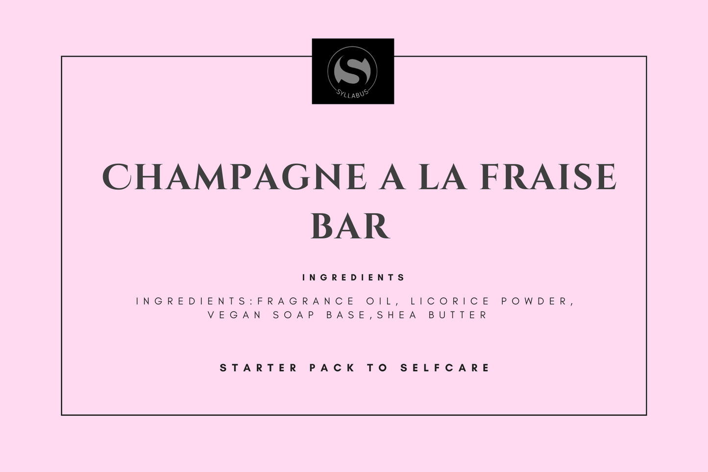 Champagne a la fraise  Bar